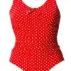 3906 Pour Moi Hot Spots Control Swimsuit - 3906 Red