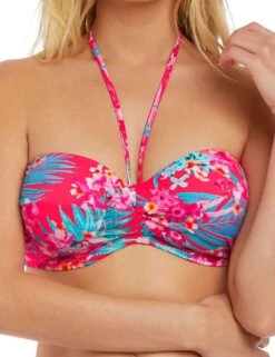 2881 Freya Wild Sun Twist Bandeau Bikini Top - 2881 Tropical Punch