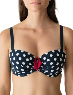 4005016 Prima Donna Swim Pop Underwired Padded Balcony Bikini Top - 4005016 Blue Eclipse