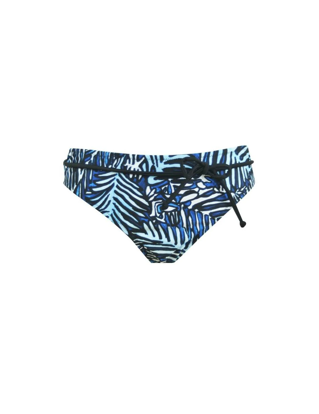 45005 Pour Moi Barracuda Belted Bikini Brief - 45005 Blue/Black 1 45005 Pour Moi Barracuda Belted Bikini Brief - 45005 Blue/Black