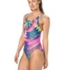 806187C902 Speedo Waltzer Whirl Swimsuit - 806187C902 Black/Red