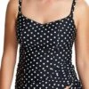 SW1011 Panache Anya Spot Tankini Top - SW1011 Black/White