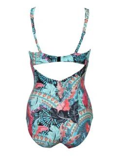 182281 Pour Moi Soleil Control Swimsuit - 182281 Turquoise Multi -Deals Full Cup Bikini Store 240838 20200619150900