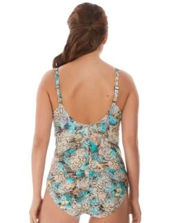 6778 Fantasie Manila Deep Plunge Swimsuit - 6778 Iced Aqua