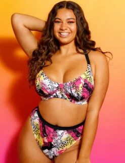 CS017505 Curvy Kate Sea Leopard High Waist Bikini Brief - CS017505 Print Mix -Deals Full Cup Bikini Store 275130 20211108142800