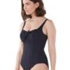 R020515 Maison Lejaby Norma Jane Underwired Ballerina Swimsuit - R020515 Black