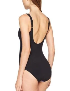 8114678281 Speedo Ruby Gem Printed Swimsuit - 8114678281 Black/Purple