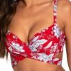 25502 Pour Moi Freedom Lightly Padded Wrap Bikini Top - 25502 Red/White