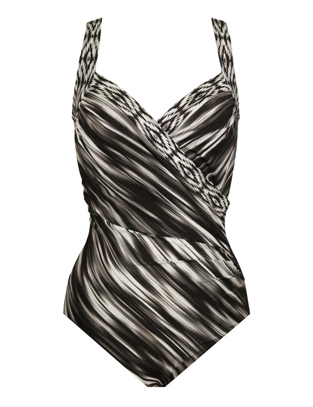 6537463 Miraclesuit Warp Speed Hidden Underwire Swimsuit - 6537463 Black/White 3 6537463 Miraclesuit Warp Speed Hidden Underwire Swimsuit - 6537463 Black/White - Image 3