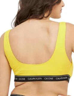 KW0KW01793 Calvin Klein CK One Plus Swim Bralette Top - KW0KW01793 Bold Yellow
