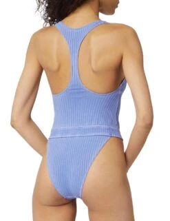 KW0KW01639 Calvin Klein CK One Authentic One Piece Swimsuit - KW0KW01639 Wild Bluebell