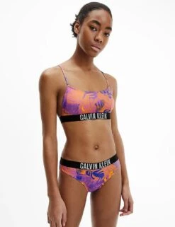 KW0KW01831 Calvin Klein Intense Power Bralette Bikini Top - KW0KW01831 Tropical Leaf -Deals Full Cup Bikini Store 340713 20220726140900