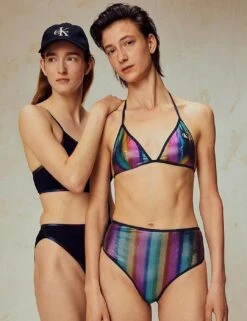 KW0KW01869 Calvin Klein Pride High Waisted Bikini Bottom - KW0KW01869 Rainbow Gradient Black 8 KW0KW01869 Calvin Klein Pride High Waisted Bikini Bottom - KW0KW01869 Rainbow Gradient Black -Deals Full Cup Bikini Store 340728 20220726144900