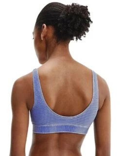 KW0KW01753 Calvin Klein CK Authentic Bralette Bikini Top - KW0KW01753 Wild Bluebell