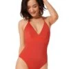 10207687 Sloggi Shore Kosrae Reversible Swimsuit - 10207687 Orange Light Combination