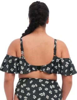 7273 Elomi Plain Sailing Underwired Bikini Top - 7273 Black Daisy