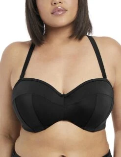 7532 Elomi Essentials Bandeau Bikini Top - 7532 Black -Deals Full Cup Bikini Store 353862 20221117133000