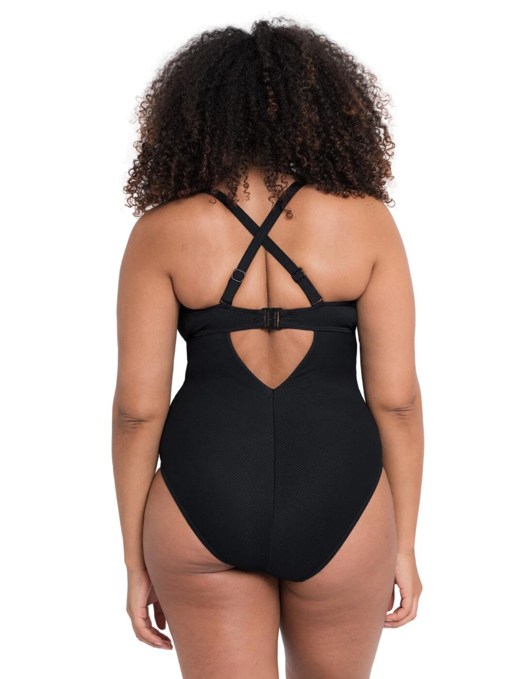 CS024606 Curvy Kate Twist & Shout Non-Wired Swimsuit - CS024606 Black 2 CS024606 Curvy Kate Twist & Shout Non-Wired Swimsuit - CS024606 Black - Image 2