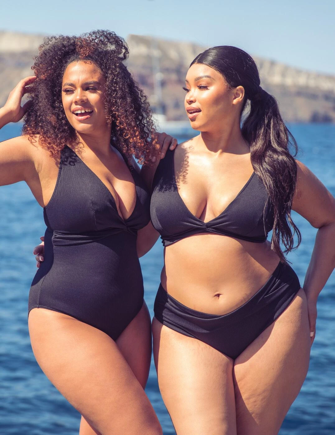 CS024606 Curvy Kate Twist & Shout Non-Wired Swimsuit - CS024606 Black 6 CS024606 Curvy Kate Twist & Shout Non-Wired Swimsuit - CS024606 Black - Image 6