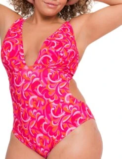 CS026606 Curvy Kate Retro Wave Non-Wired Swimsuit - CS026606 Print Mix -Deals Full Cup Bikini Store 360380 20221227131200