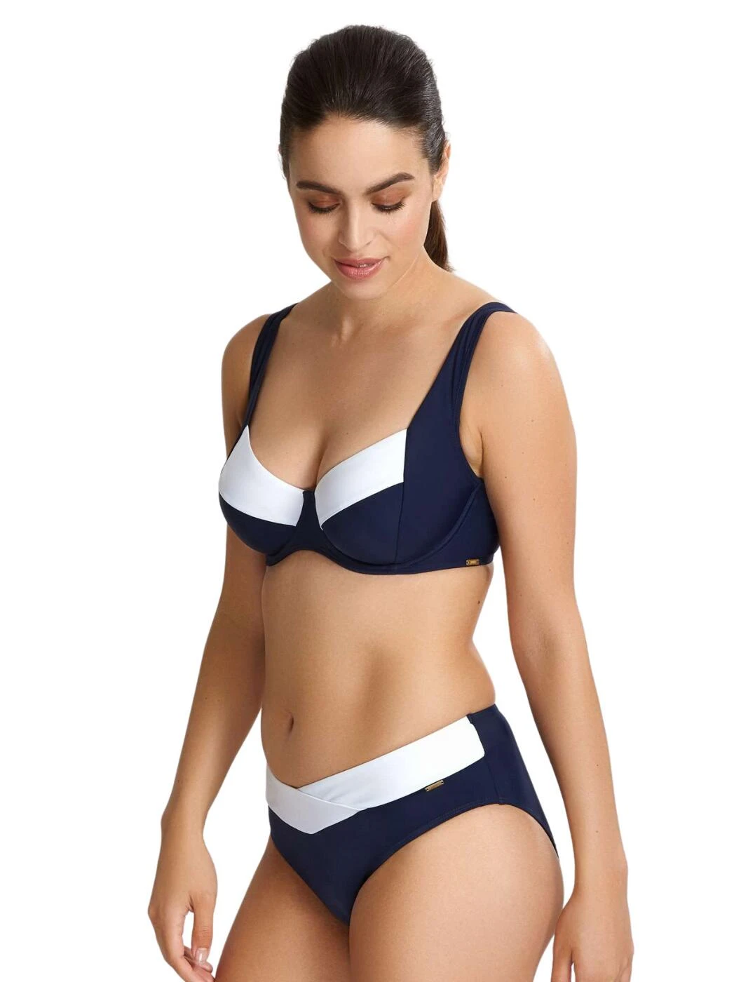 SW1356 Panache Catarina Bikini Briefs - SW1356 Midnight/White 2 SW1356 Panache Catarina Bikini Briefs - SW1356 Midnight/White - Image 2