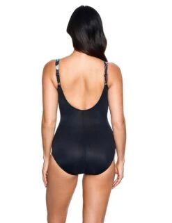 6553188 Miraclesuit Plumeria Oceanus Swimsuit - 6553188 Black/Multi