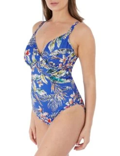 7028 Fantasie Burano Plunge Swimsuit - 7028 Pacific