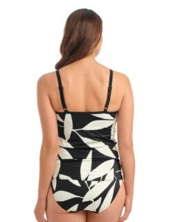 500950 Fantasie Ile De Re Tankini Top - 500950 Black & Cream -Deals Full Cup Bikini Store 366078 20230209141100