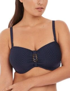 6902 Fantasie Long Island Bandeau Bikini Top - 6902 Ink