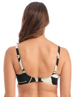 500901 Fantasie Ile De Re Full Cup Bikini Top - 500901 Black & Cream