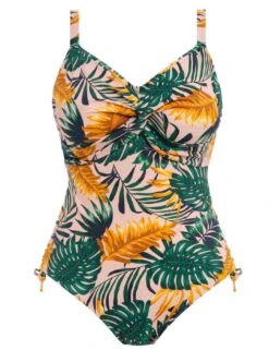 502631 Fantasie Jungle Falls Underwired Twist Front Swimsuit With Adjustable Leg - 502631 Multi -Deals Full Cup Bikini Store 371522 20230316123600