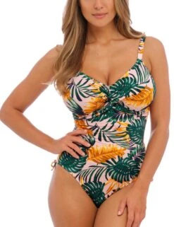 502631 Fantasie Jungle Falls Underwired Twist Front Swimsuit With Adjustable Leg - 502631 Multi -Deals Full Cup Bikini Store 371524 20230316123600