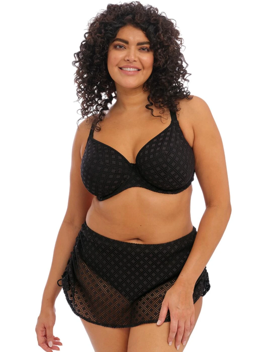 800683 Elomi Bazaruto Skirted Bikini Brief - 800683 Black 4 800683 Elomi Bazaruto Skirted Bikini Brief - 800683 Black - Image 4