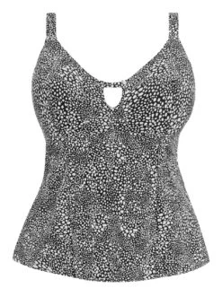 801161 Elomi Pebble Cove Moulded Tankini Top - 801161 Black -Deals Full Cup Bikini Store 374893 20230412112100