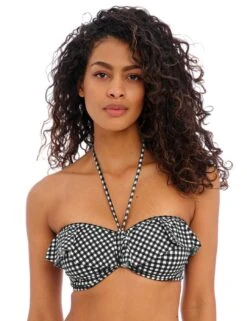 201910 Freya Check In Bandeau Bikini Top - 201910 Monochrome