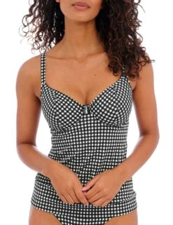 201956 Freya Check In Plunge Tankini Top - 201956 Monochrome -Deals Full Cup Bikini Store 375339 20230414151100