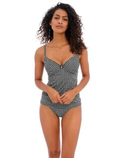 201956 Freya Check In Plunge Tankini Top - 201956 Monochrome -Deals Full Cup Bikini Store 375342 20230414151100