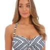 502509 Fantasie Sunshine Coast Underwired Twist Bandeau Bikini Top - 502509 French Navy