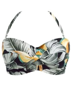 501609 Fantasie Bamboo Grove Underwired Twist Bandeau Bikini Top - 501609 Jet -Deals Full Cup Bikini Store 375945 20230420112800