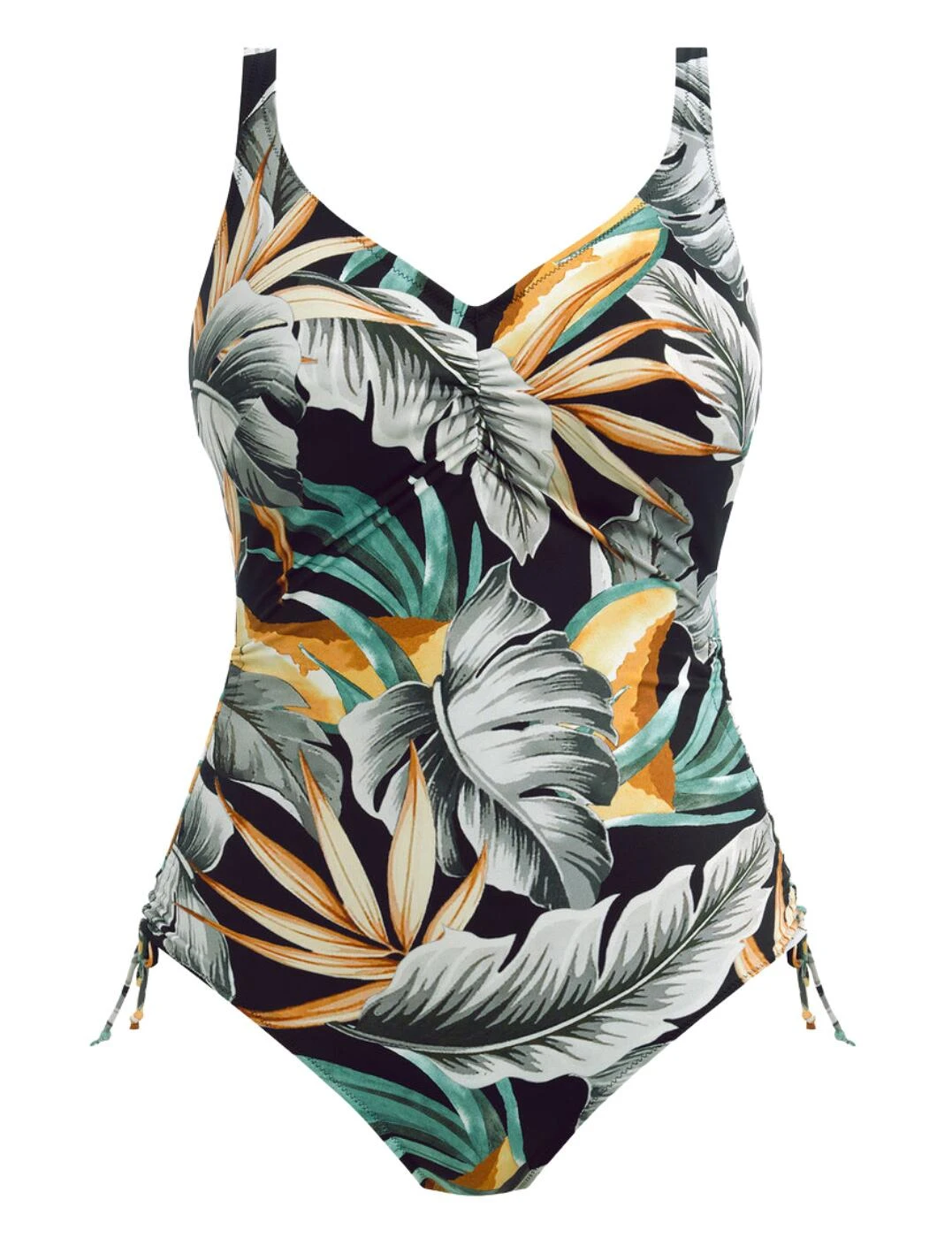 501630 Fantasie Bamboo Grove Underwired V-neck Swimsuit - 501630 Jet 3 501630 Fantasie Bamboo Grove Underwired V-neck Swimsuit - 501630 Jet - Image 3