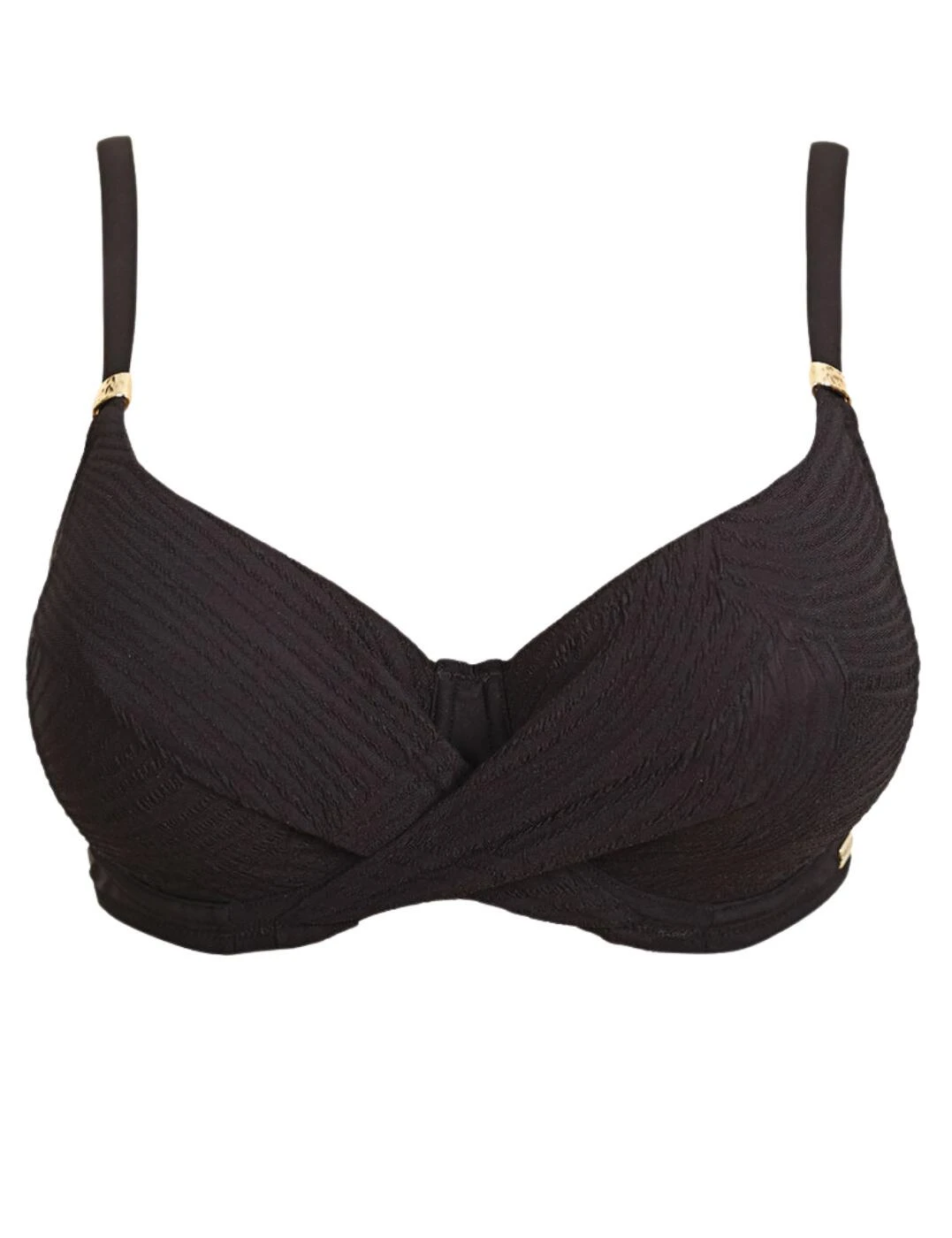 6355 Fantasie Ottawa Underwired Wrap Front Full Cup Bikini Top - 6355 Black 2 6355 Fantasie Ottawa Underwired Wrap Front Full Cup Bikini Top - 6355 Black - Image 2