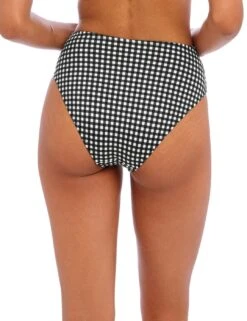 201978 Freya Check In High Waist Bikini Briefs - 201978 Monochrome