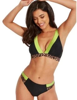 25613 Pour Moi Palm Springs Bikini Brief - 25613 Black/Lime -Deals Full Cup Bikini Store 376792 20230426114400