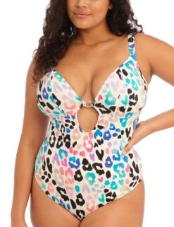 801444 Elomi Party Bay Plunge Swimsuit - 801444 Multi -Deals Full Cup Bikini Store 377999 20230509151300