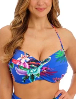 501909 Fantasie Halkidiki Twist Bandeau Bikini Top - 501909 Ultramarine -Deals Full Cup Bikini Store 378009 20230509152800