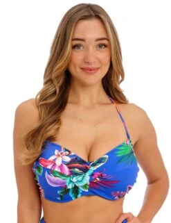 501909 Fantasie Halkidiki Twist Bandeau Bikini Top - 501909 Ultramarine
