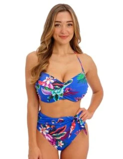 501909 Fantasie Halkidiki Twist Bandeau Bikini Top - 501909 Ultramarine -Deals Full Cup Bikini Store 378011 20230509152800