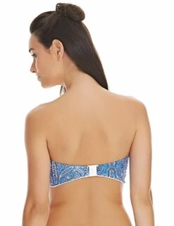 4470 Freya Summer Tide Twist Front Bandeau Bikini Top - 4470 Denim -Deals Full Cup Bikini Store 99095 20211108132700