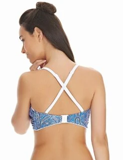 4470 Freya Summer Tide Twist Front Bandeau Bikini Top - 4470 Denim -Deals Full Cup Bikini Store 99097 20211108132700